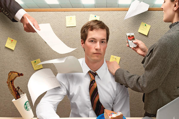 Thriving-Baby-Boomers - Communication Factors - Distracted office worker (Credit Canadian Business Dot Com)